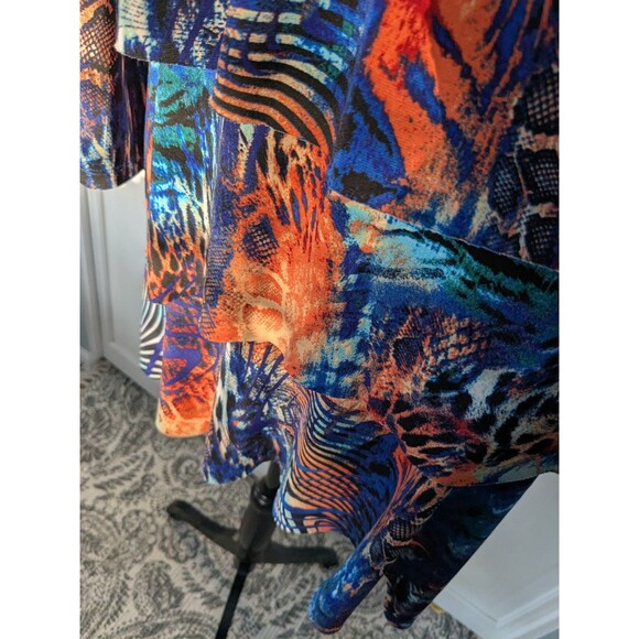 Susan Graver Multicolor Abstract Print Blouse - Picture 6 of 12